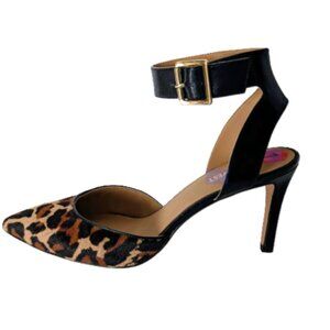 New in Box Nine West Callen Leopard Calf Hair Heels Size 7.5